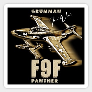 Grumman F9F Panther Carrier-Based Jet Fighter Magnet